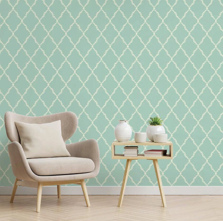 Mint Trellis classic wallpaper – The Wall Chronicles