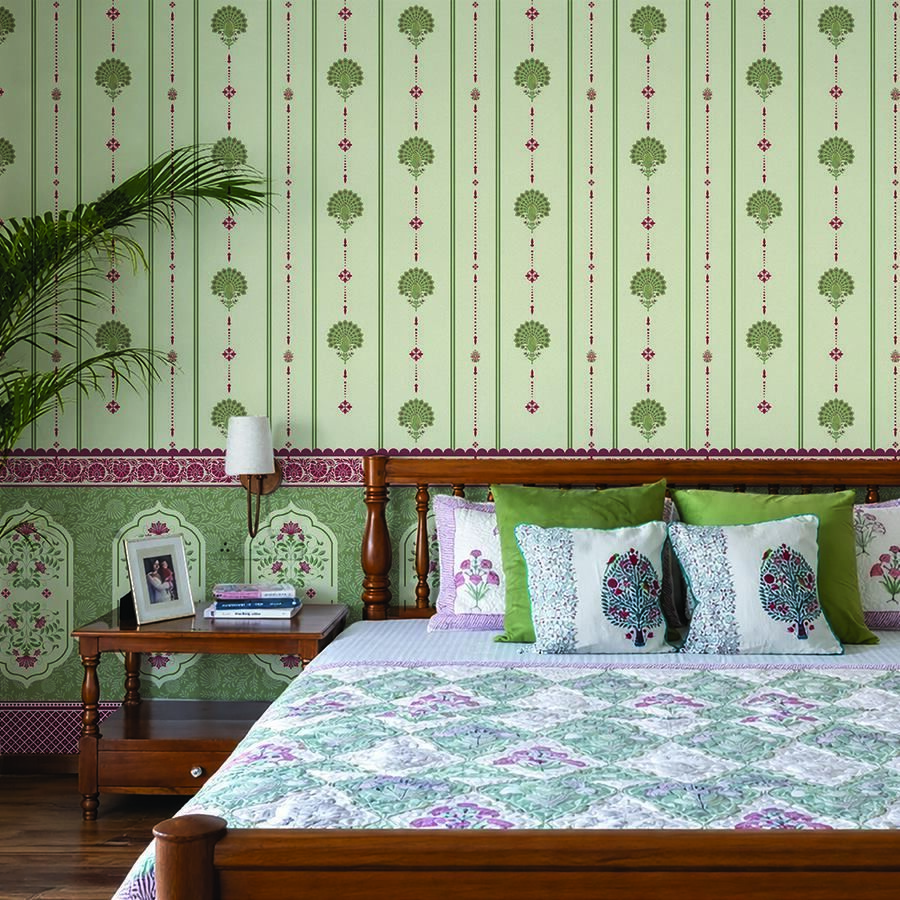 Peacock & Petals floral wallpaper – The Wall Chronicles