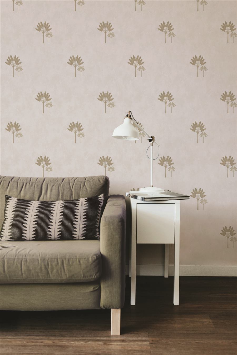 Sandstone Palm floral wallpaper – The Wall Chronicles