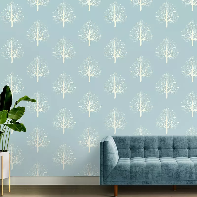 White Hearts floral wallpaper – The Wall Chronicles
