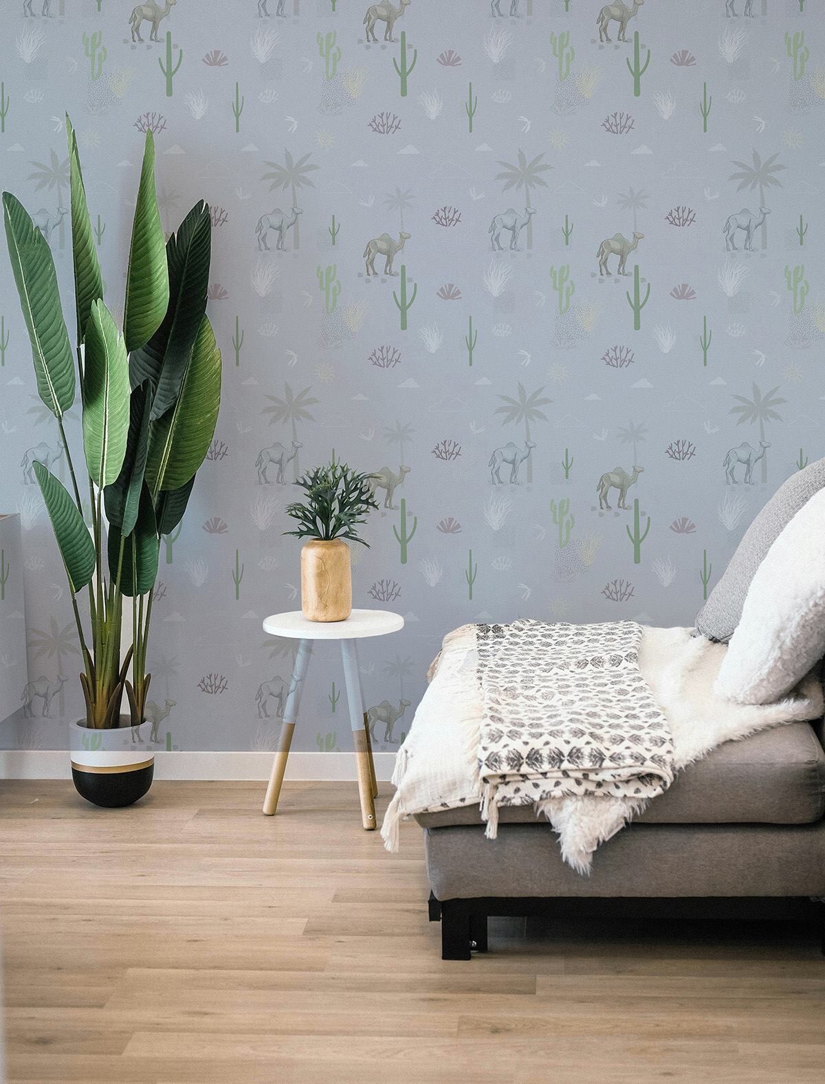 Camels & Cactus kids room wallpaper – The Wall Chronicles