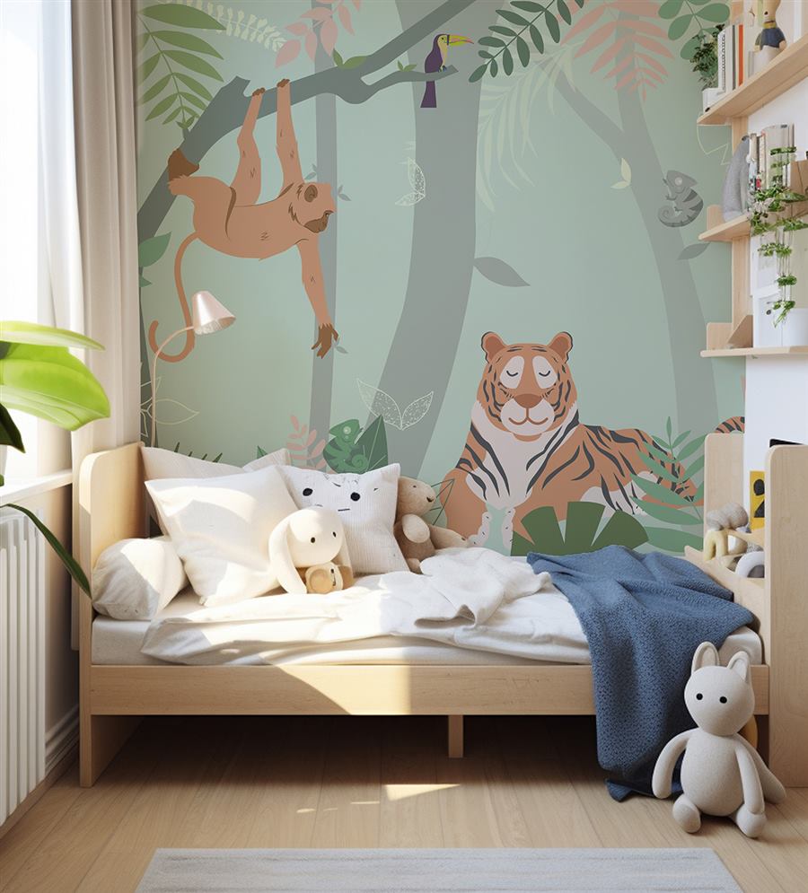 Jungle Safari kids room wallpaper – The Wall Chronicles