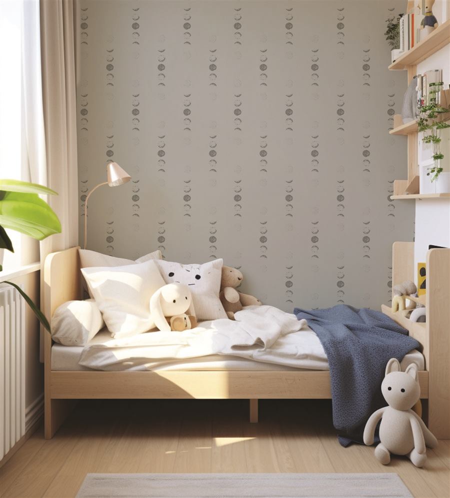 Moonlight Phases kids room wallpaper – The Wall Chronicles