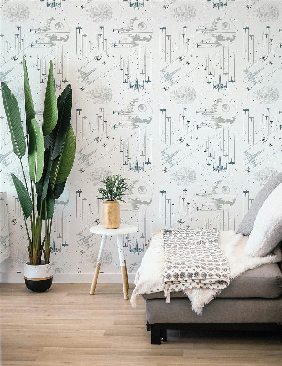 Spaceships kids room wallpaper – The Wall Chronicles