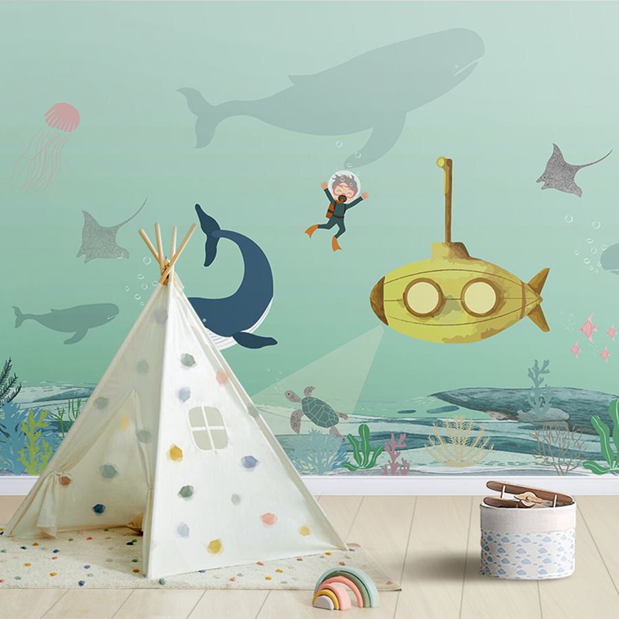 Underwater kids room wallpaper – The Wall Chronicles
