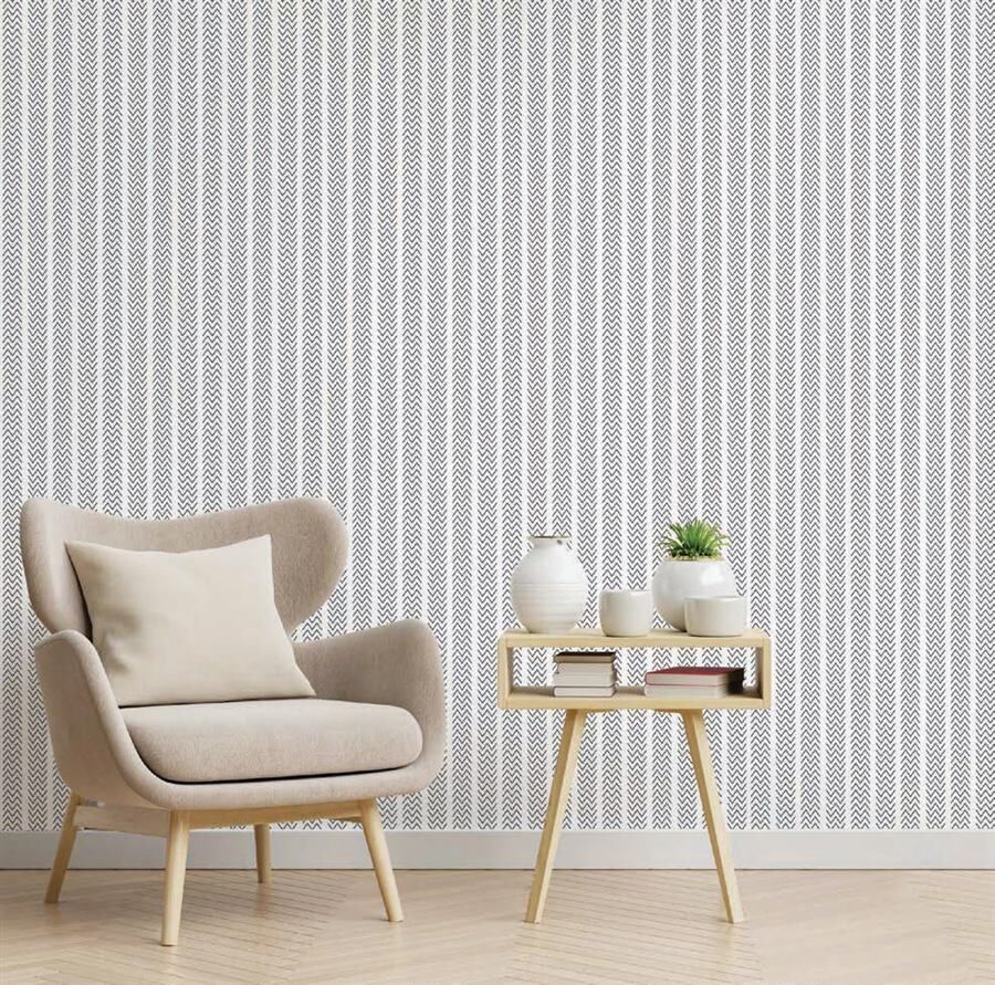 Chevron Stitches modern pattern wallpaper – The Wall Chronicles