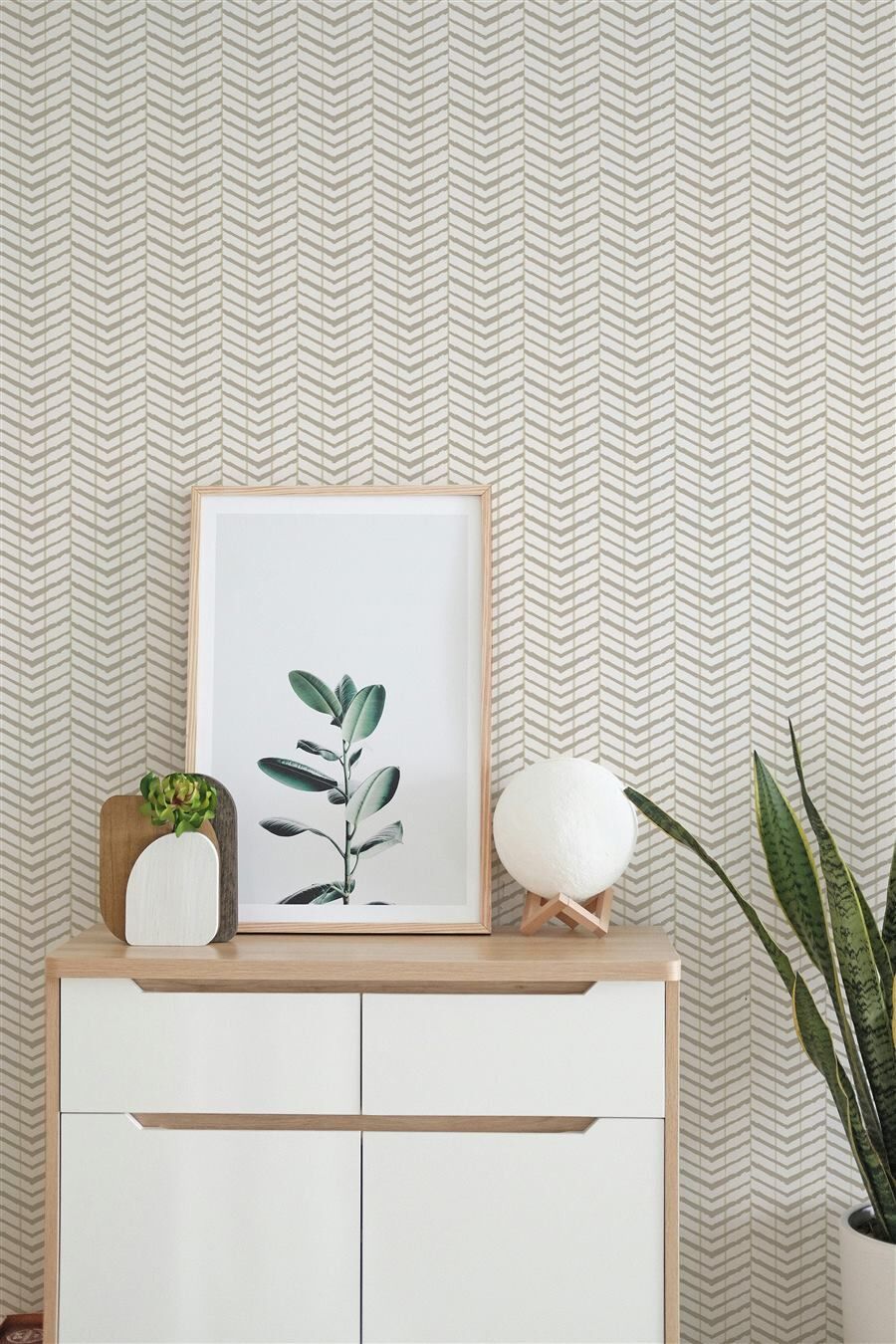 Chevron Strokes modern pattern wallpaper – The Wall Chronicles