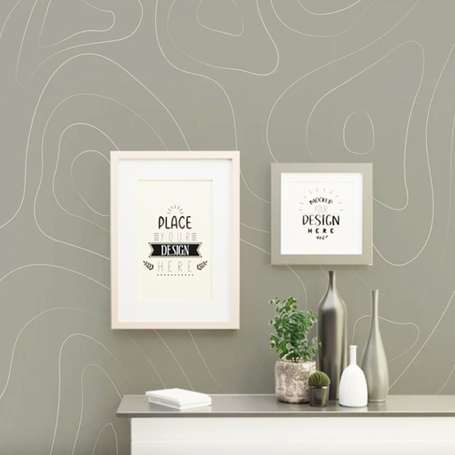 Curved Lines modern pattern wallpaper – The Wall Chronicles