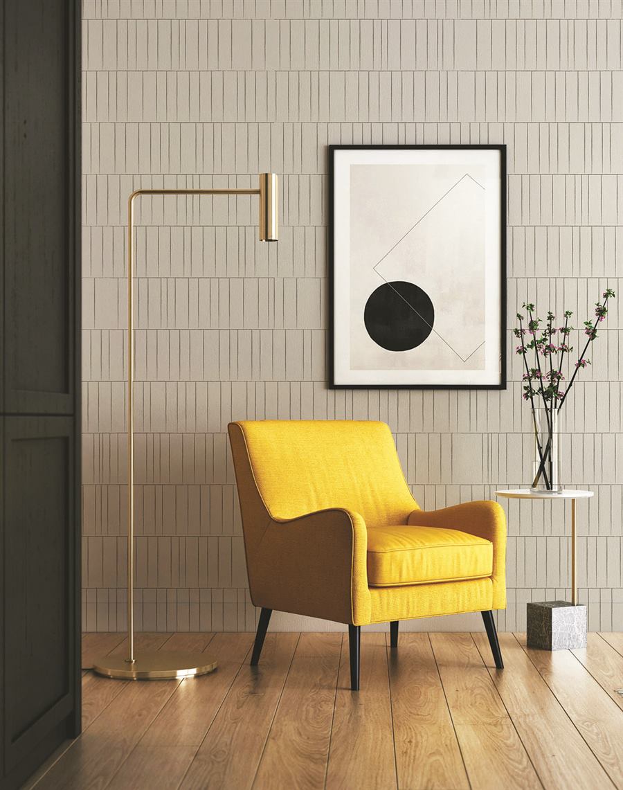 Fluted Stone modern pattern wallpaper – The Wall Chronicles