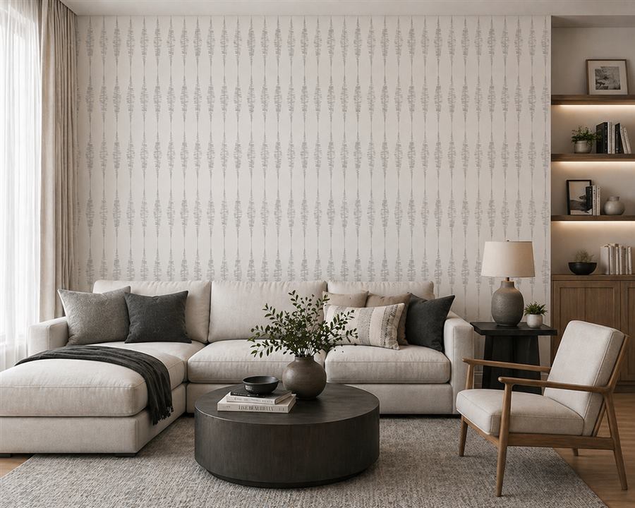 Frequency Grey modern pattern wallpaper – The Wall Chronicles