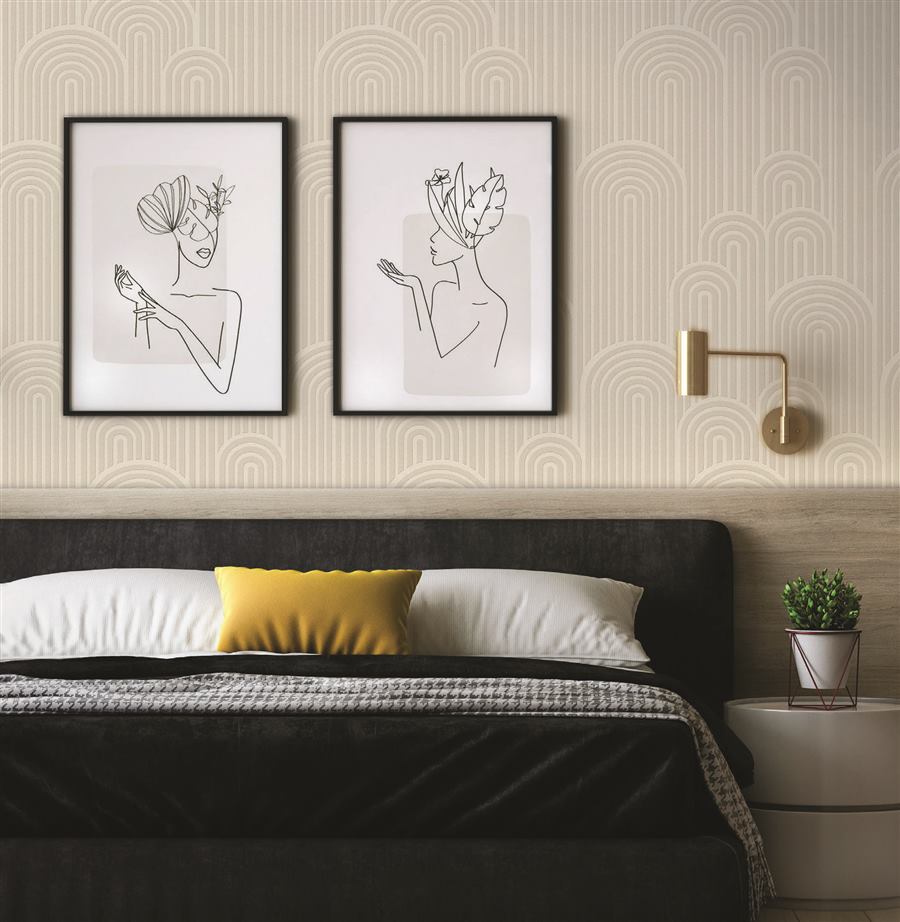 Geometric Arches modern pattern wallpaper – The Wall Chronicles