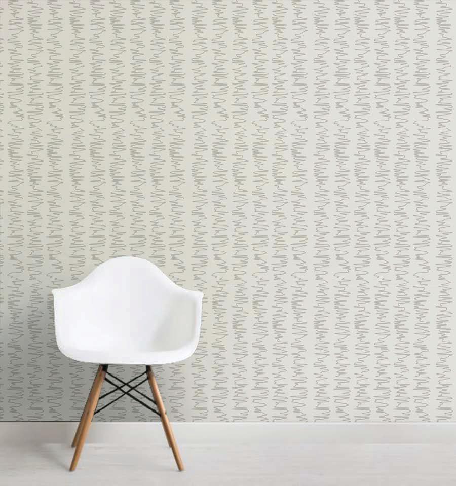 Scribble Stripe modern pattern wallpaper – The Wall Chronicles