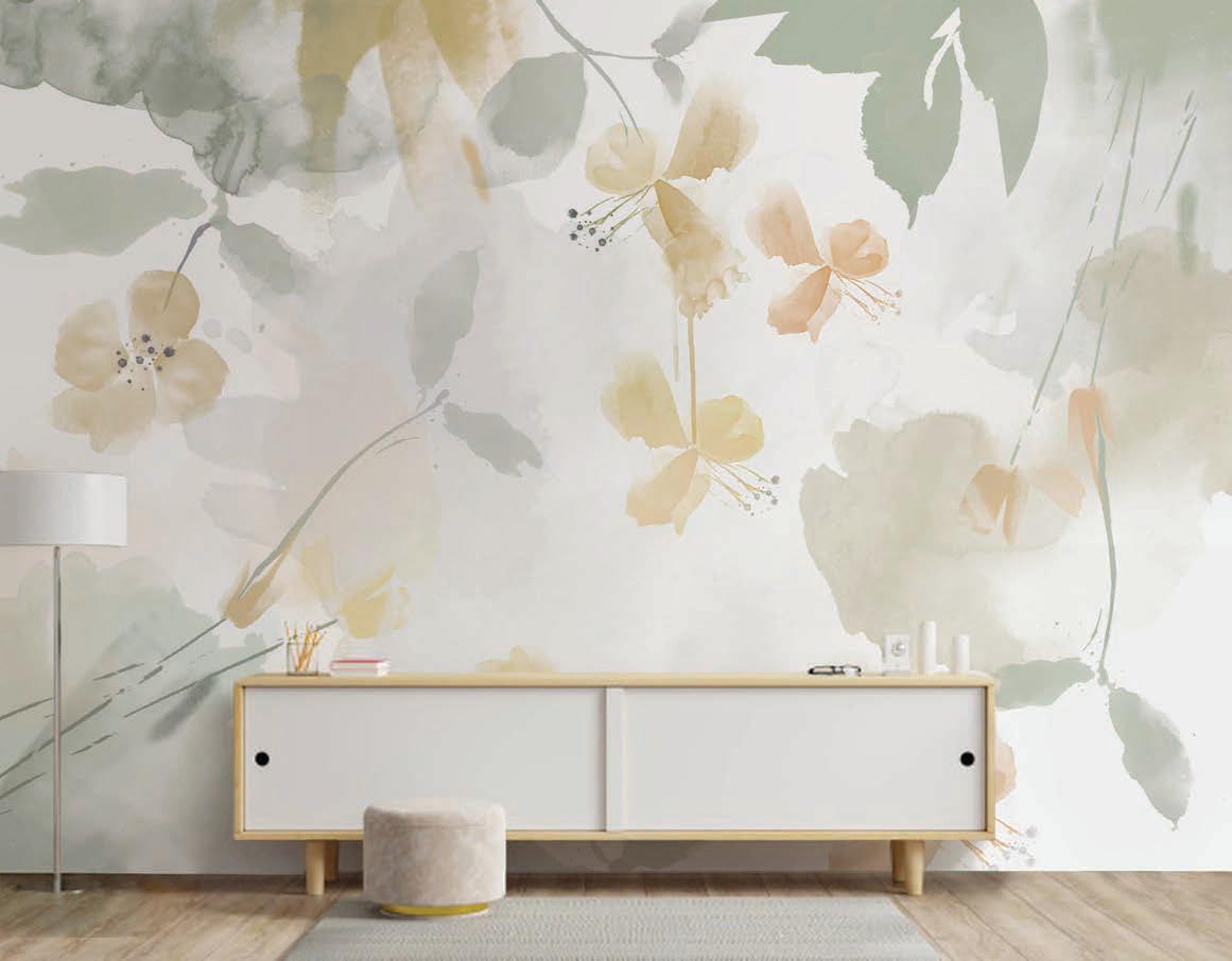 Fallen Petals botanical wallpaper – The Wall Chronicles