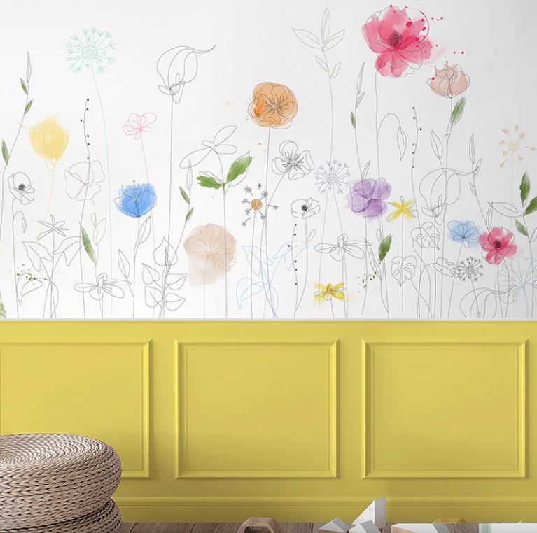 Florets botanical wallpaper – The Wall Chronicles
