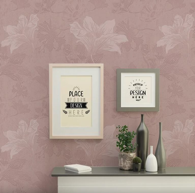 Mauve Blooms botanical wallpaper – The Wall Chronicles