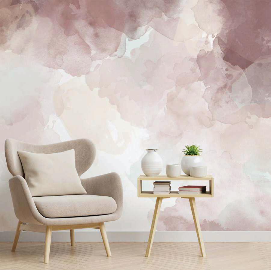 Rose Quartz abstract wallpaper – The Wall Chronicles