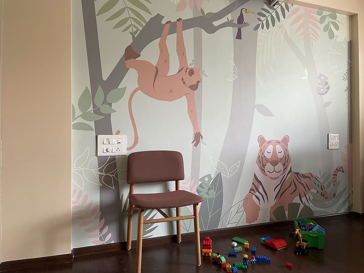 Wallpaper installation – The Wall Chronicles