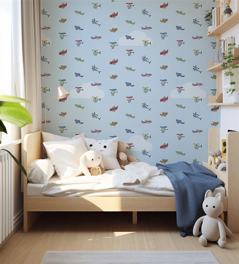 Helicopters bedroom wallpaper – The Wall Chronicles