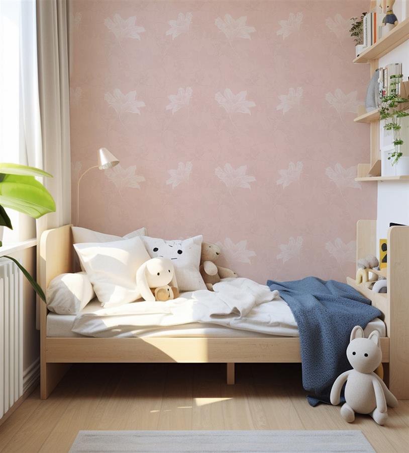 Mauve Blooms bedroom wallpaper – The Wall Chronicles
