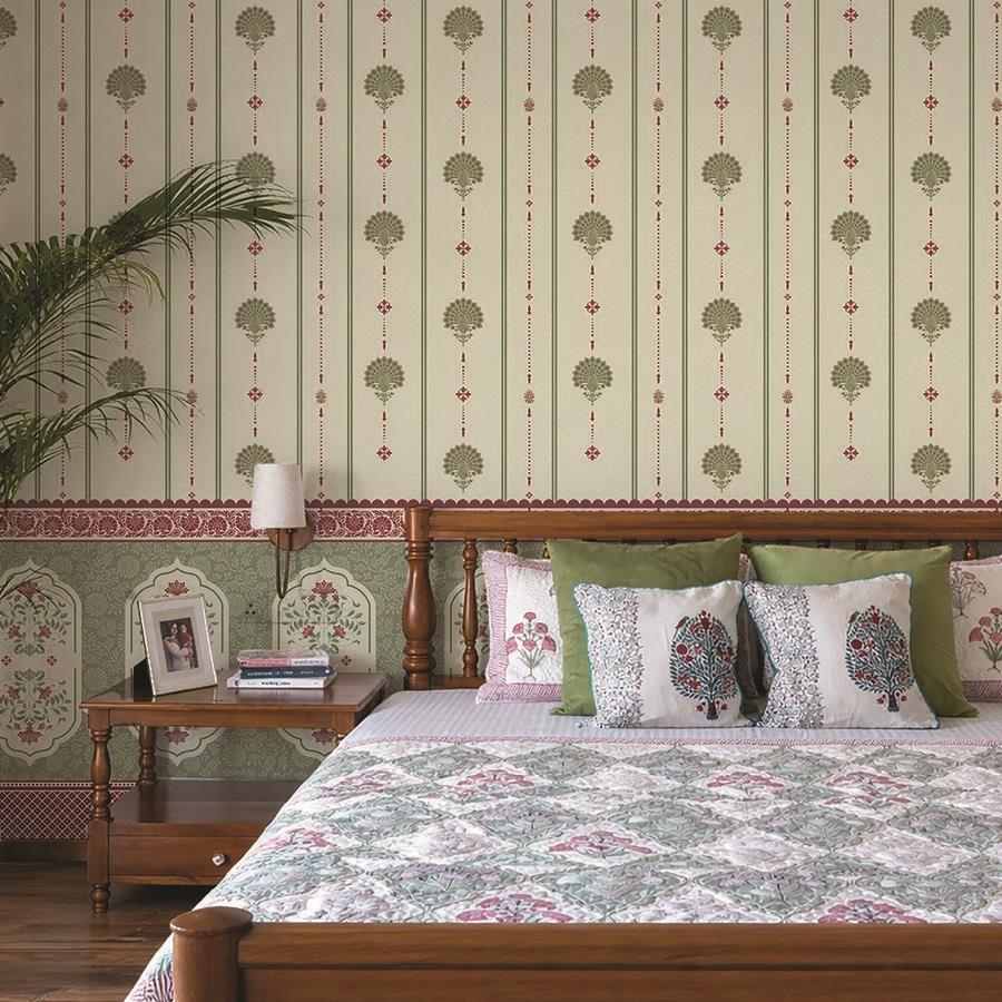 Peacock & Petals bedroom wallpaper – The Wall Chronicles