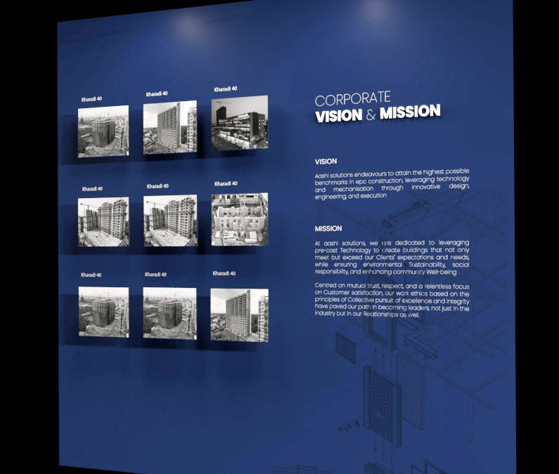 Avnee Landmarks commercial wallpaper installation