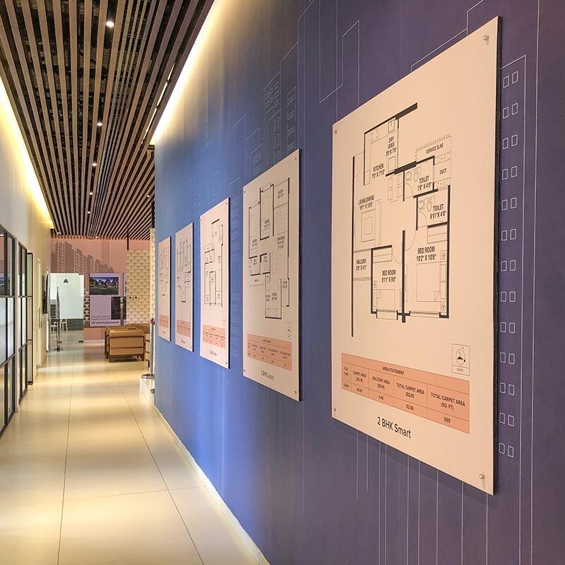 Global Inspira wallpaper installation detail