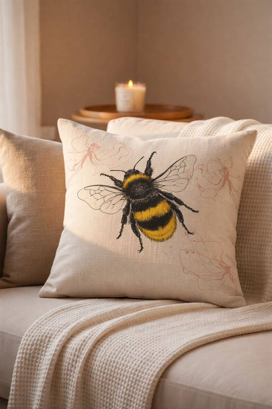 Bumble Bloom cushion