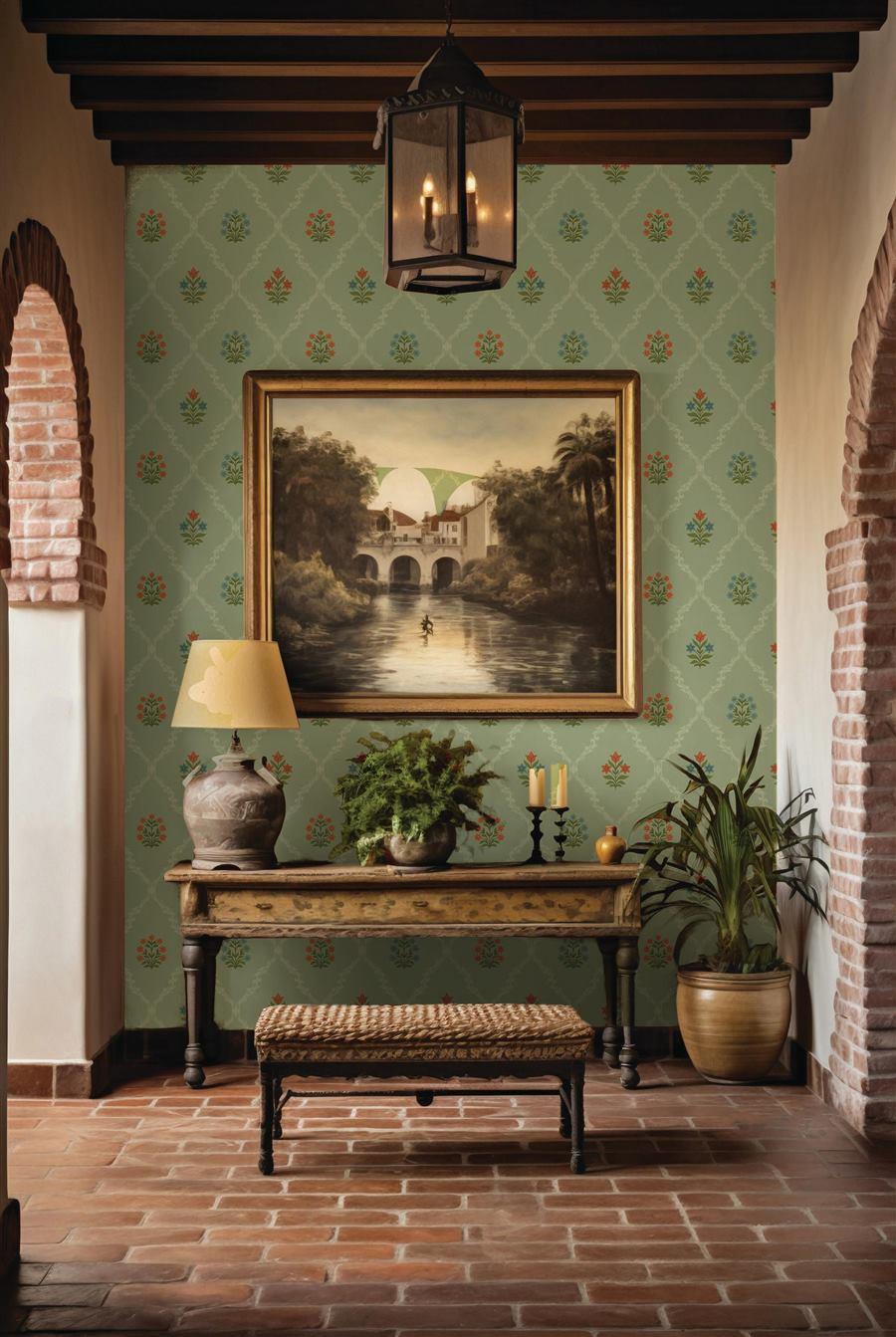 Garden Motifs foyer wallpaper – The Wall Chronicles
