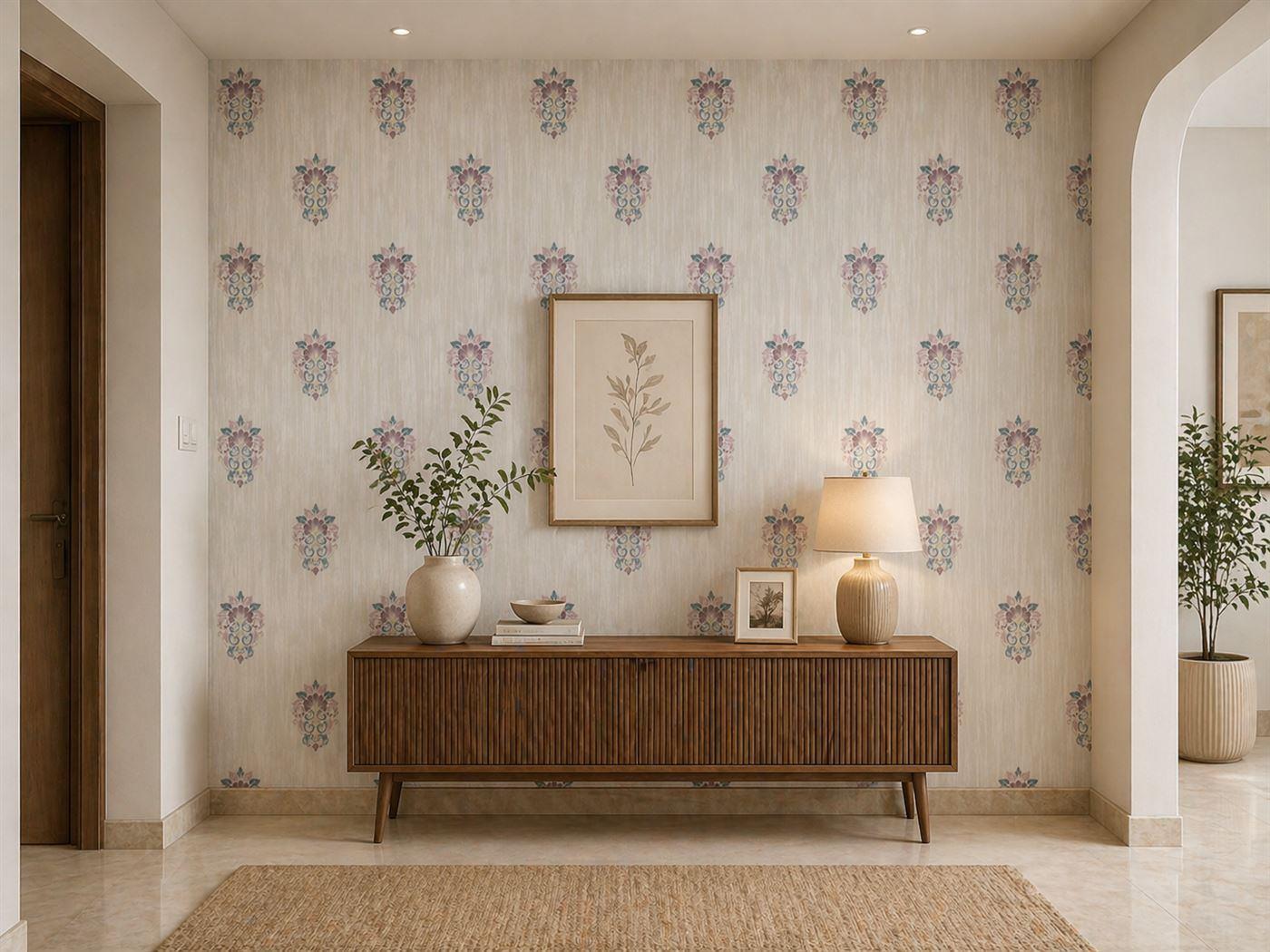 Medallion Motif foyer wallpaper – The Wall Chronicles