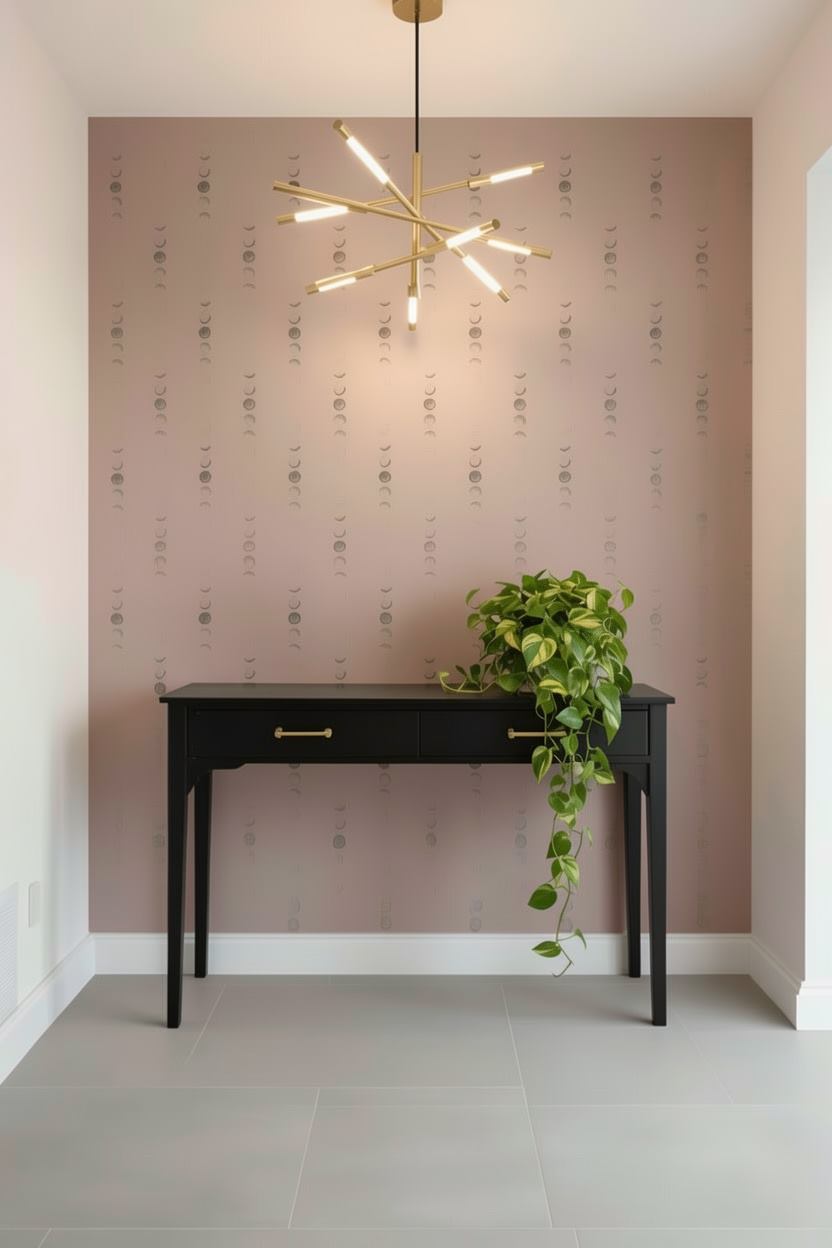 Moonlight Phases foyer wallpaper – The Wall Chronicles