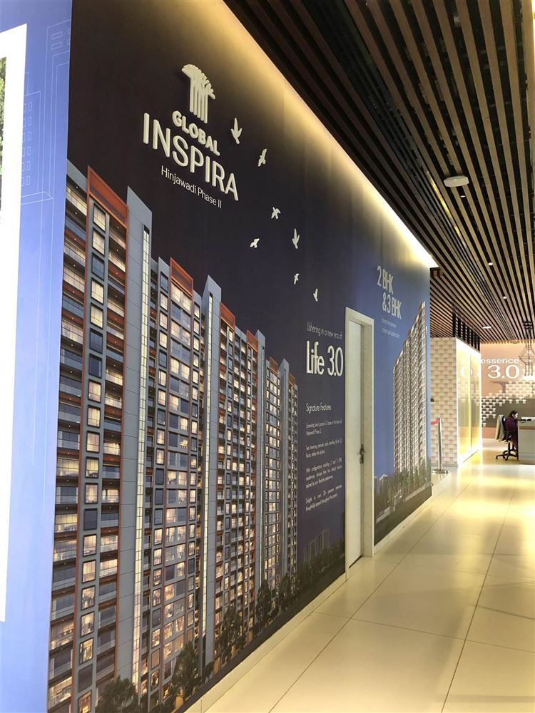 Global Inspira commercial wallpaper installation