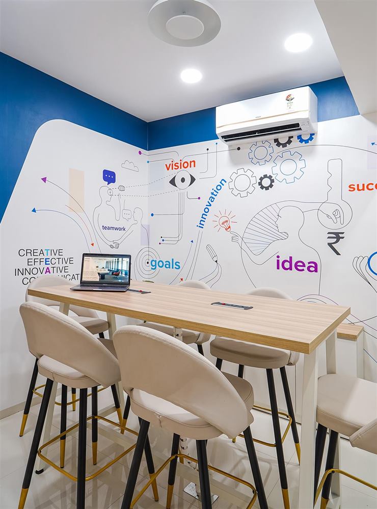 Investronaut commercial wallpaper installation