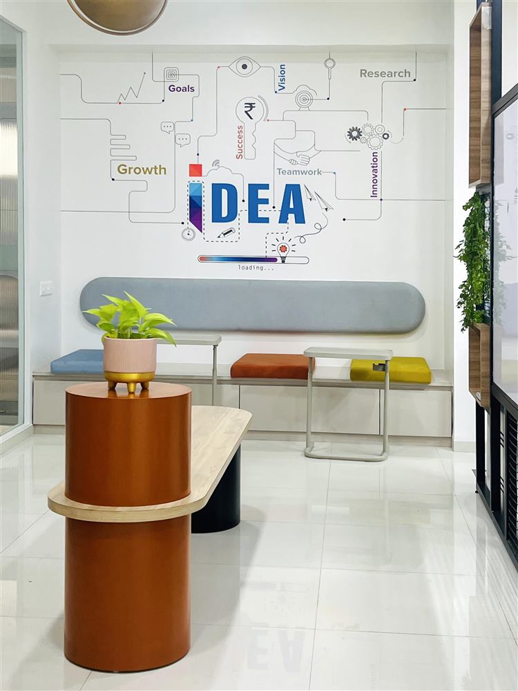 Investronaut commercial wallpaper installation