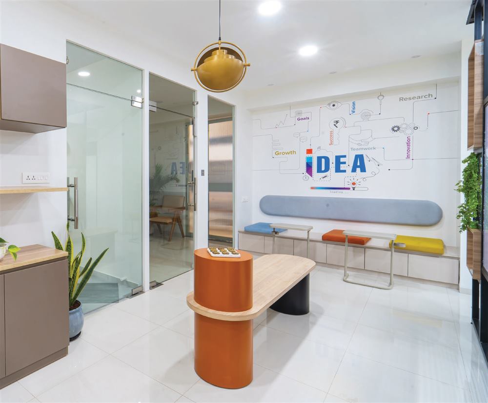 Investronaut commercial wallpaper installation