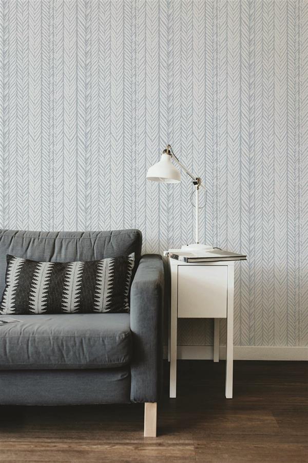 Coastal Herringbone living room wallpaper – The Wall Chronicles