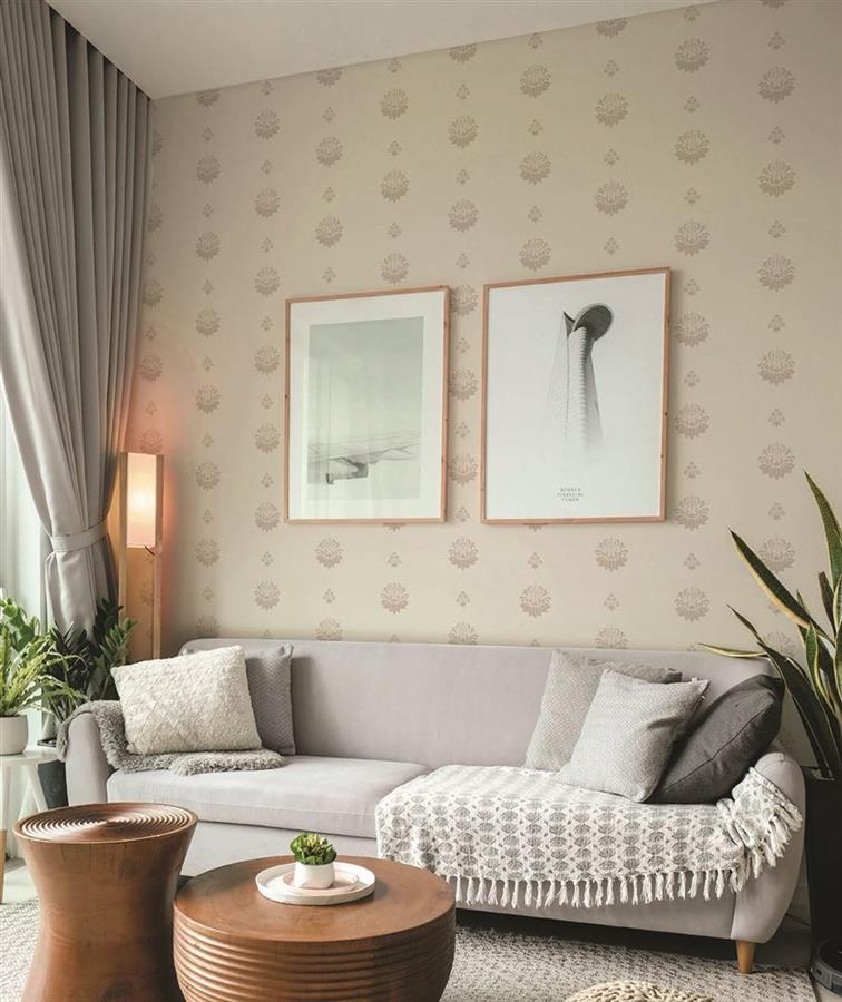 Heirloom Motif living room wallpaper – The Wall Chronicles