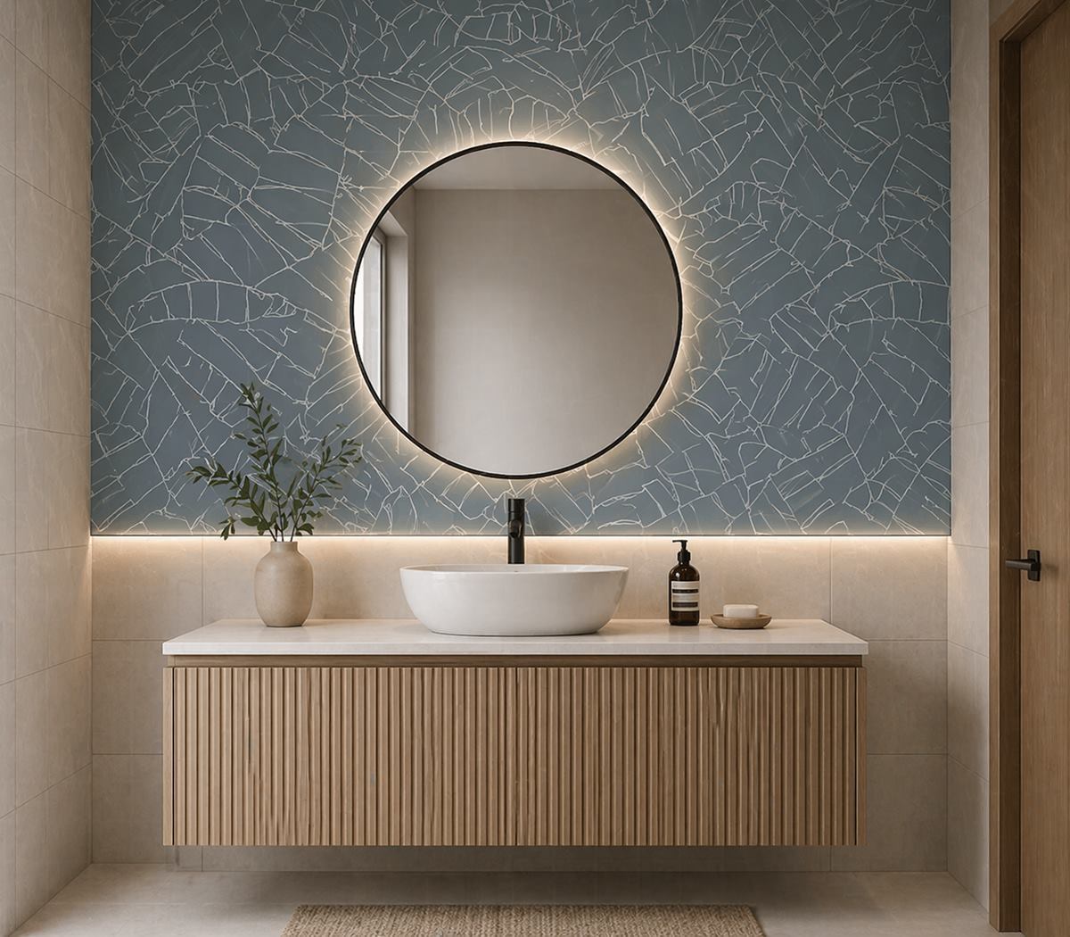 Minimalist Banana powder room wallpaper – The Wall Chronicles
