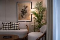 Abstract wall art installation project