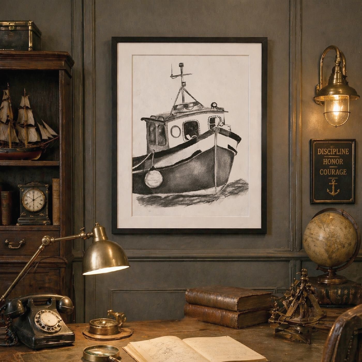 The Fishing Boat – art paper print