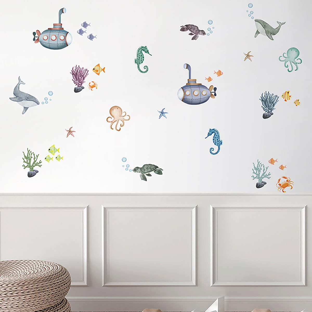 Underwater wall sticker set